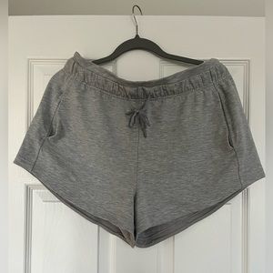 Grey lululemon high waisted shorts
